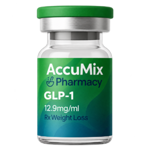 AccuMix Pharmacy compounded GLP-1 injection vial