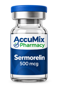 AccuMix Pharmacy compounded sermorelin injection vial