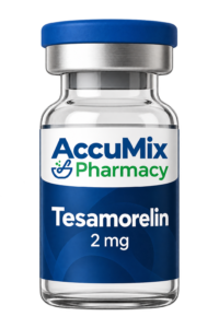 AccuMix Pharmacy compounded tesamorelin injection vial