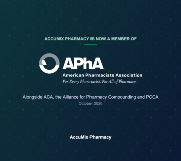 AccuMix Pharmacy is now a member of the American Pharmacists Association (APhA)