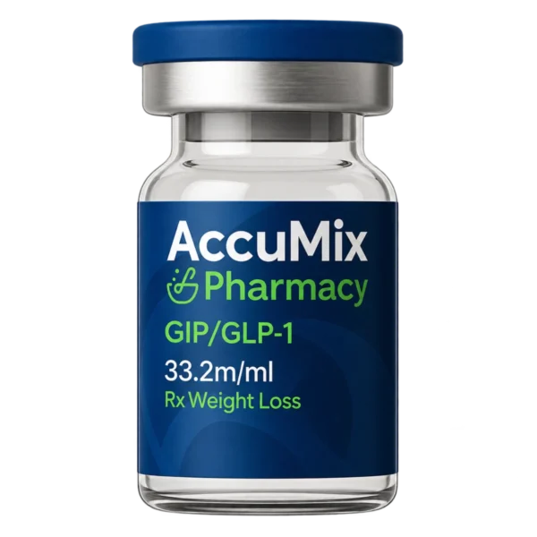 AccuMix Pharmacy compounded GIP/GLP-1 injection vial