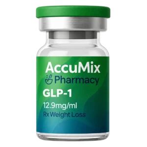 AccuMix Pharmacy compounded GLP-1 injection vial