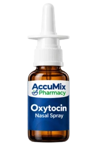 AccuMix Pharmacy compounded oxytocin nasal spray bottle