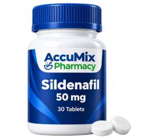 AccuMix Pharmacy compounded sildenafil tablets bottle